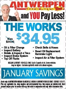Get the Works Reduced Price! at Antwerpen Nissan Service in Clarksville, MD